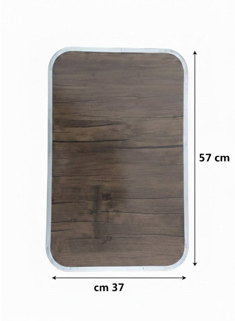 ترابيزة شاسية حديدي مقاس 37 سم × 57 سم عالية قابلة للطي ومصممة للاستخدامات المتنوعة ويمكن تخزينها. - Image 3